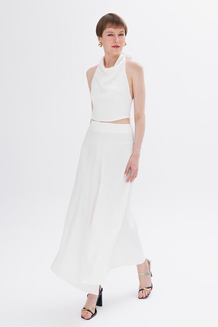 BSL Women Satin Midi Skirt - Waldorf