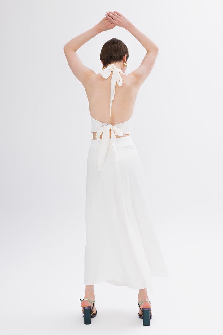 BSL Women Satin Midi Skirt - Waldorf