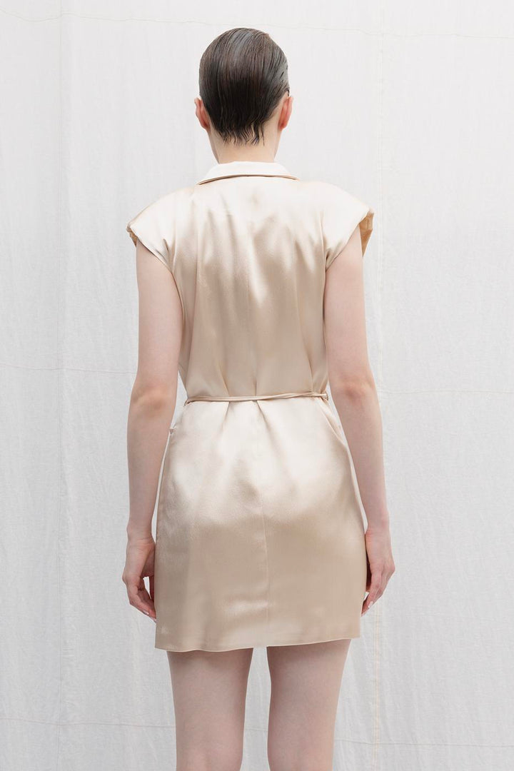 BSL Women Satin Mini Jacket Dress - Prescott Valley