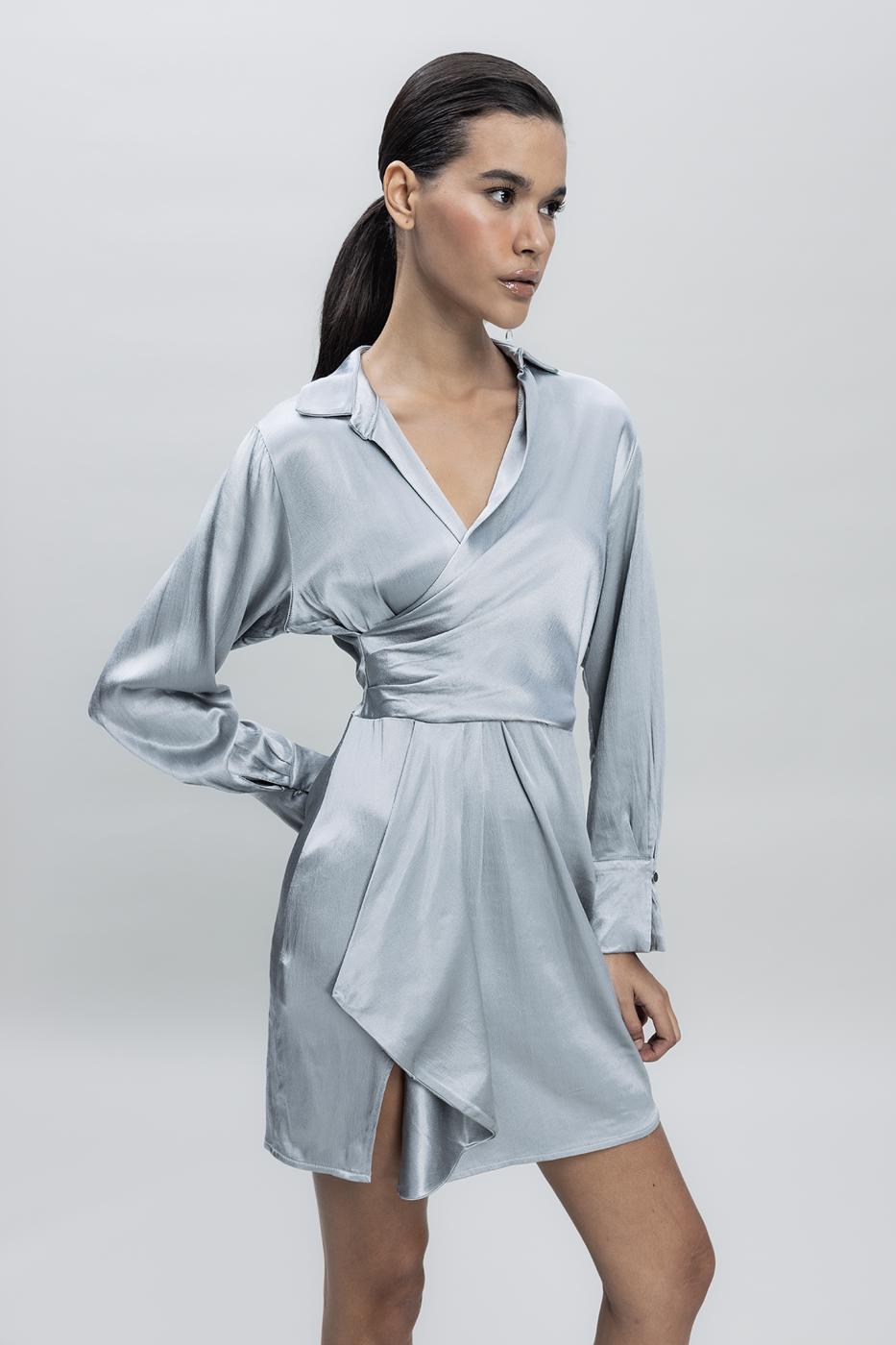 BSL Women Satin Mini Dress - Great Yarmouth