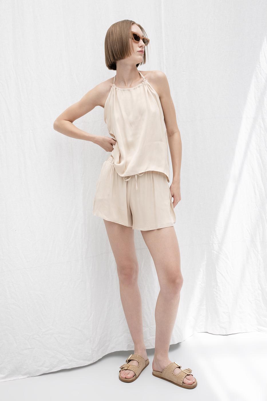 BSL Women Satin Mini Shorts - Görlitz