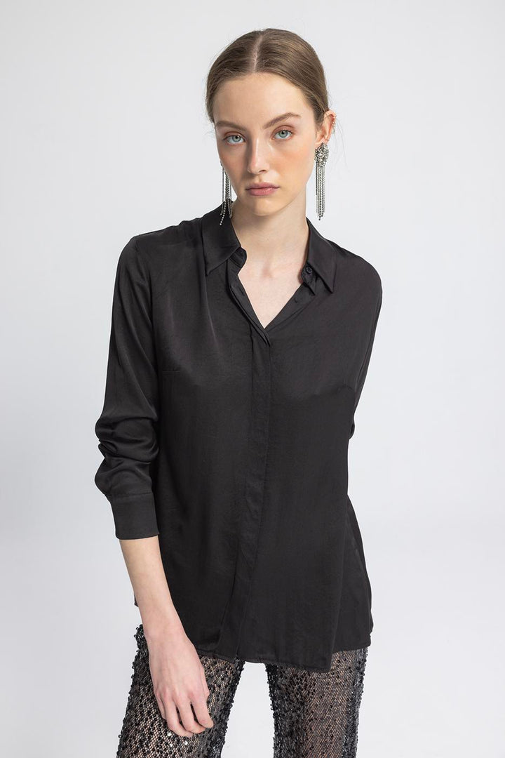 BSL Women Satin Regular Shirt - Wageningen