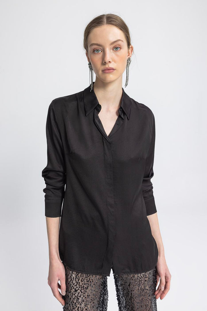 BSL Women Satin Regular Shirt - Wageningen