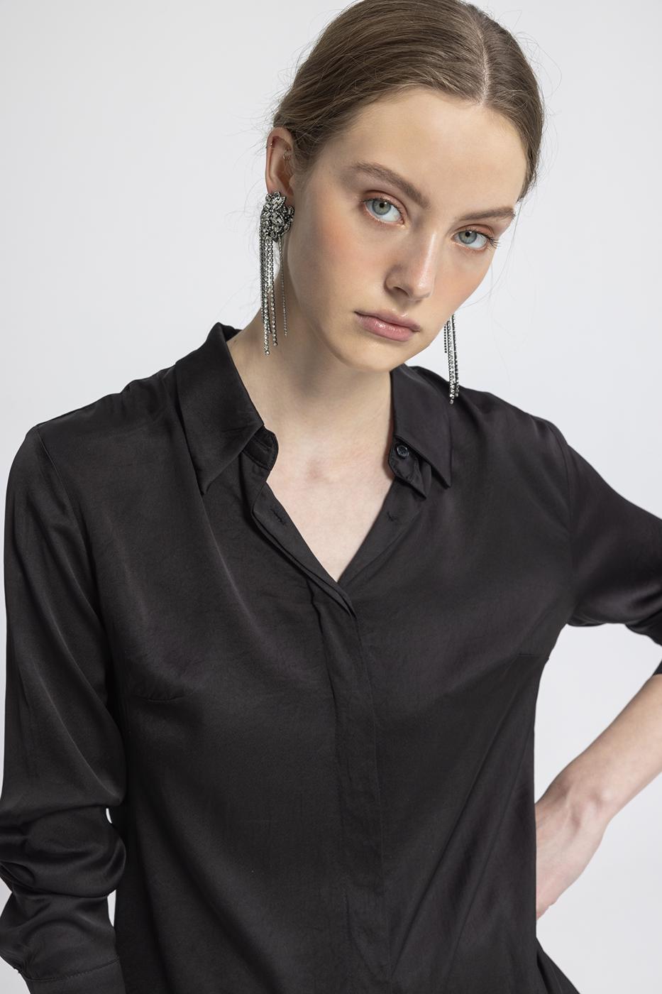 BSL Women Satin Regular Shirt - Wageningen