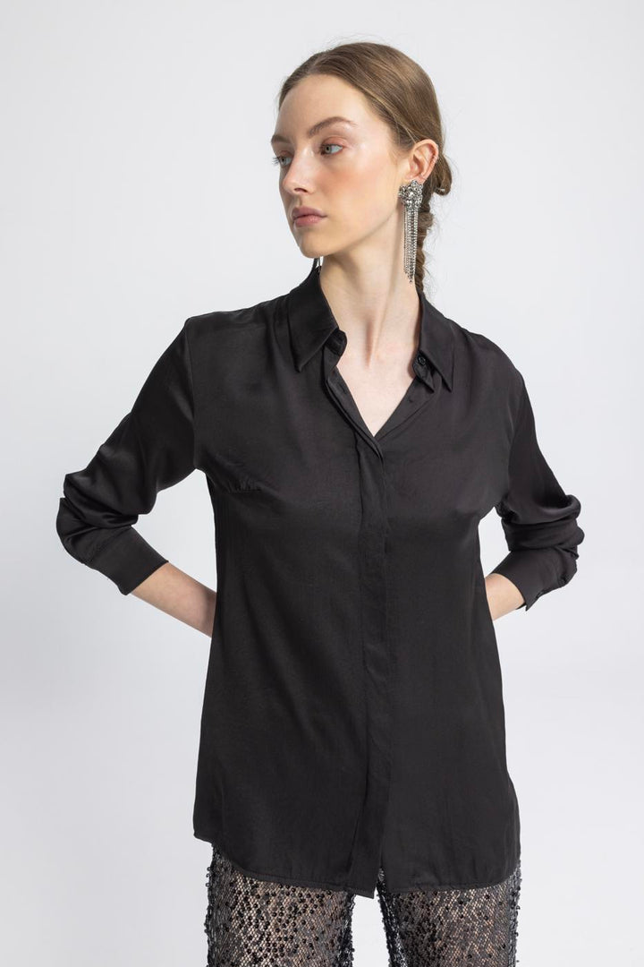 BSL Women Satin Regular Shirt - Wageningen