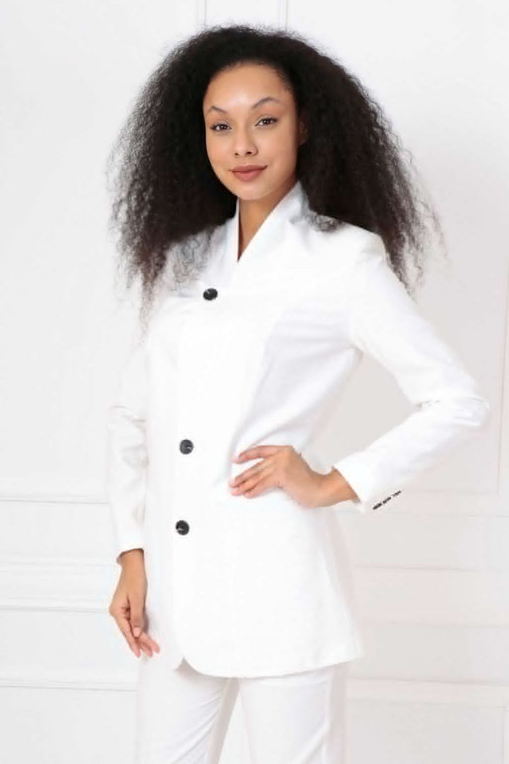 SNS Sense White Women's Jacket - Ilford