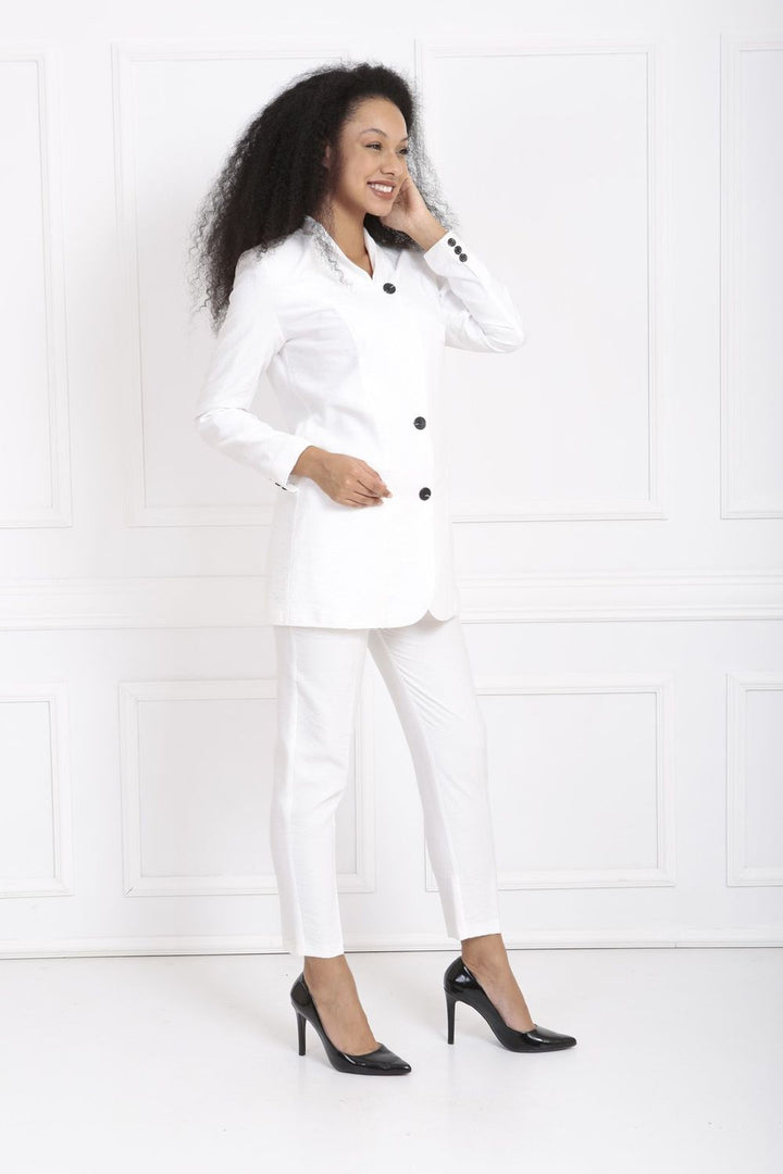 SNS Sense White Women's Jacket - Ilford