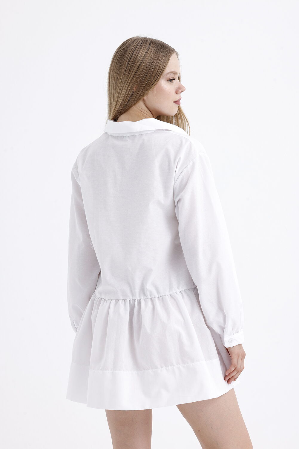 SNS Sense White Secret Pat Neck Mini Dress - Nanterre