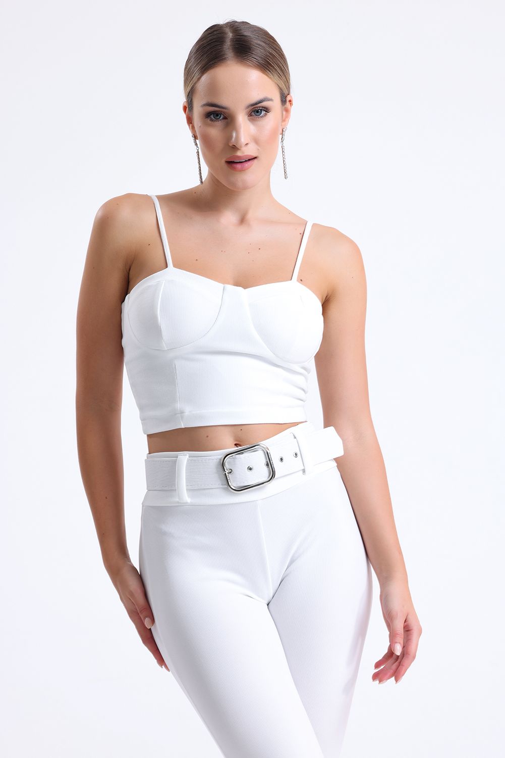 SNS Sense White Ottman Bustier with Glops - Dartford