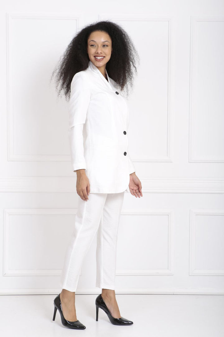 SNS Sense White Suit 2 Piece Suit - Ílion