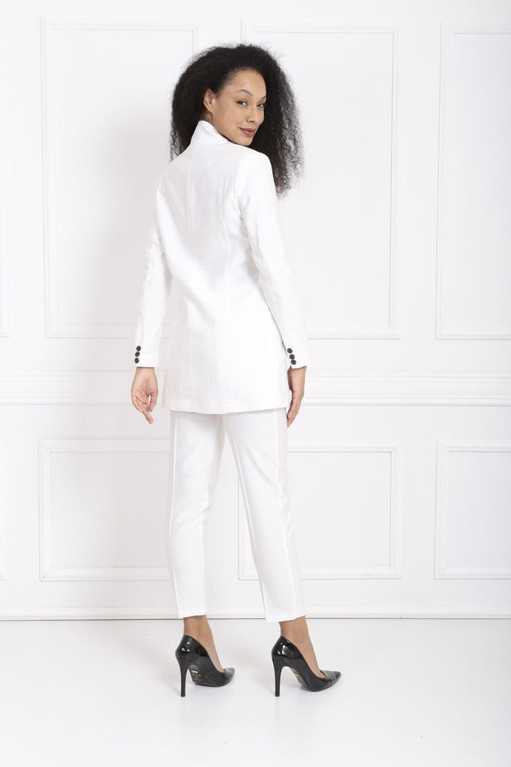 SNS Sense White Suit 2 Piece Suit - Ílion