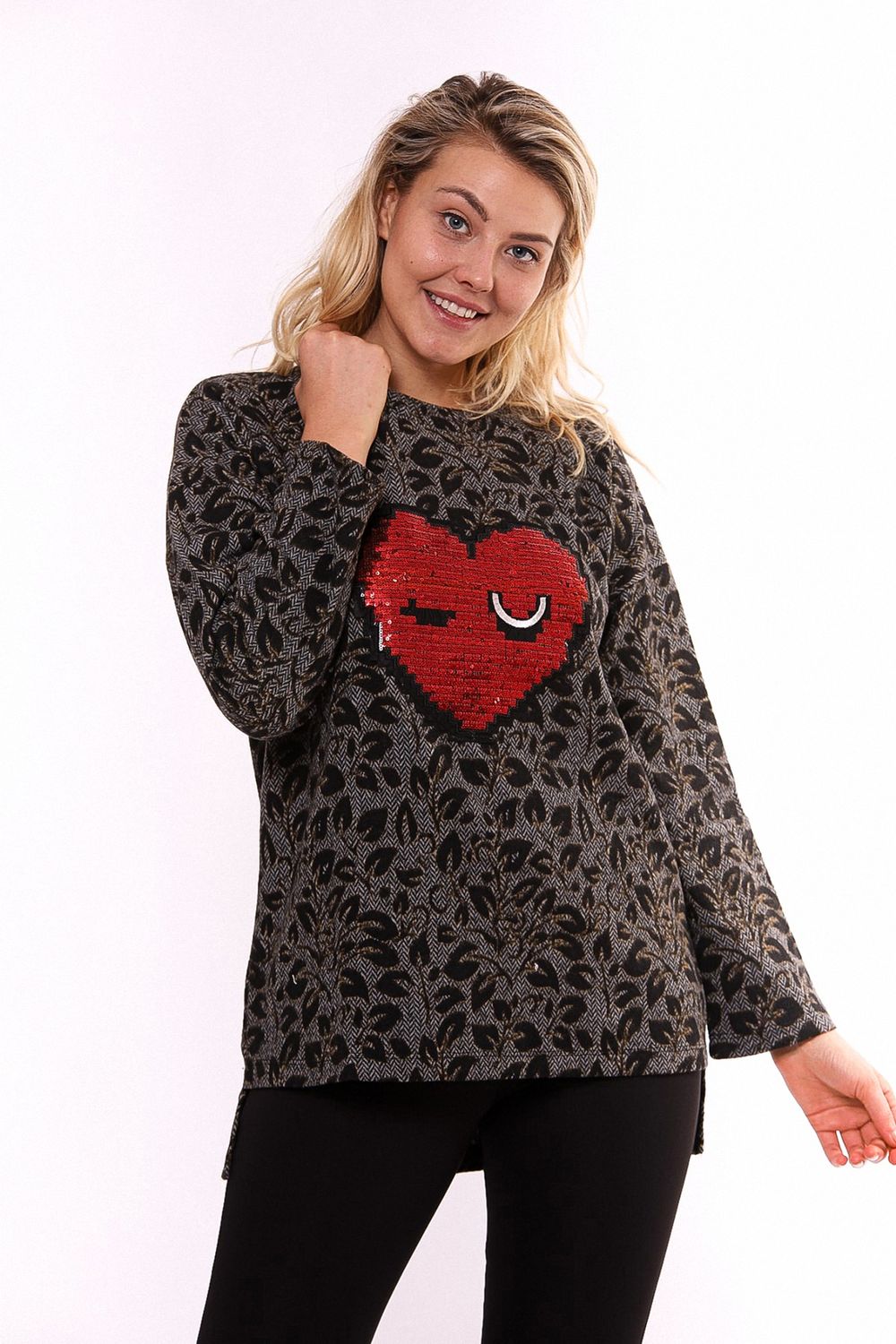 SNS Sense Bordeaux Bader Heart Embroidered Blouse - Fastiv