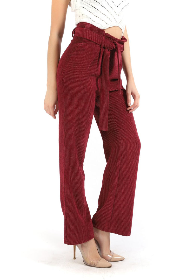 SNS Sense Burgundy High Waisted Corduroy Pants - Oakville