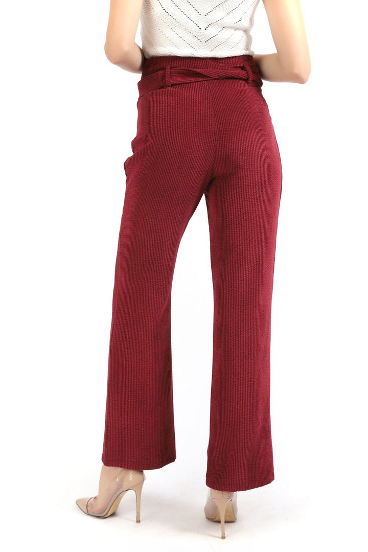 SNS Sense Burgundy High Waisted Corduroy Pants - Oakville