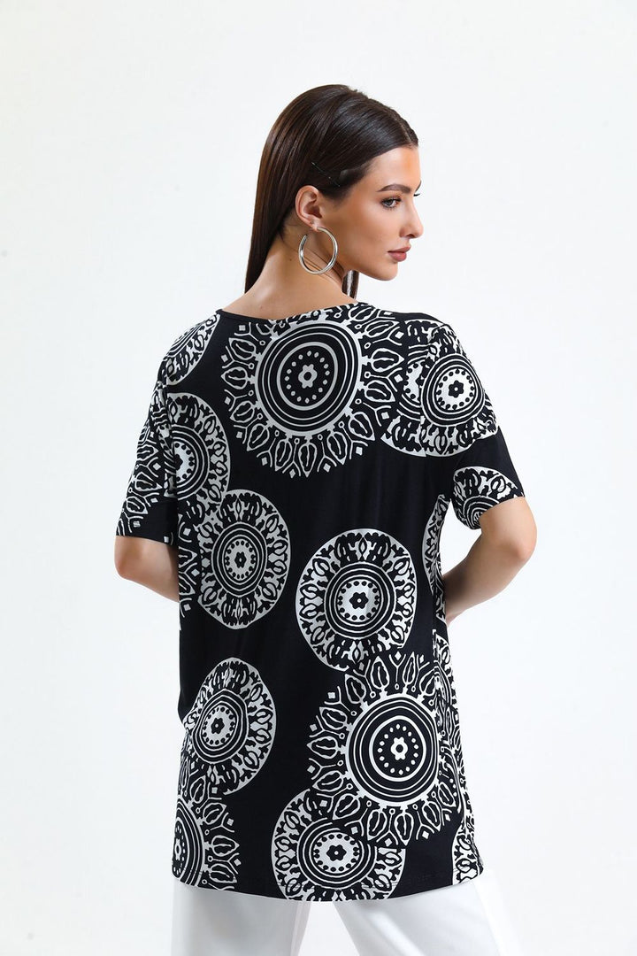 SNS Tunic with Polka Dot Pattern Plus Size - El Monte