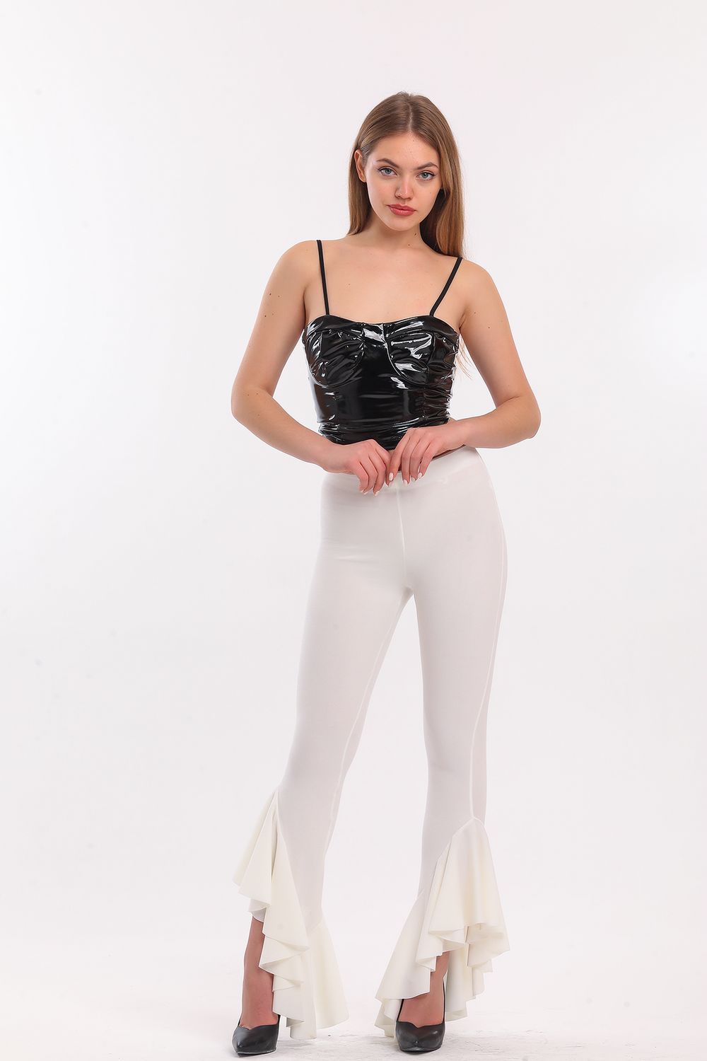 SNS Sense Ecru Belted Pike Steel Pants - Foggia