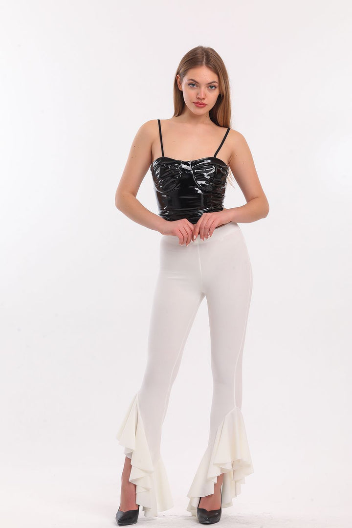 SNS Sense Ecru Belted Pike Steel Pants - Foggia