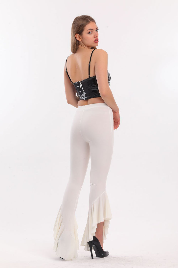 SNS Sense Ecru Belted Pike Steel Pants - Foggia