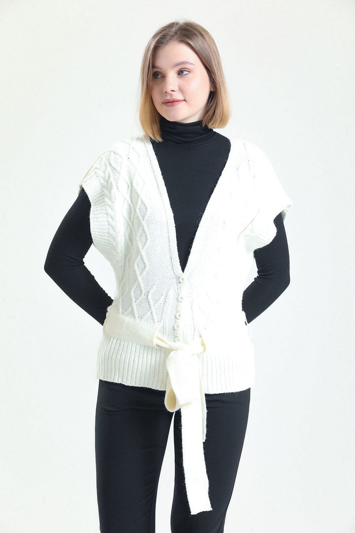 SNS Sense Ecru SENSE Knit Cardigan - Cihuatlán