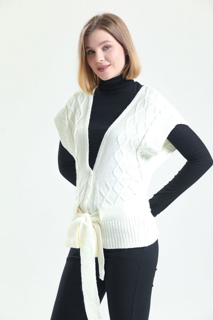 SNS Sense Ecru SENSE Knit Cardigan - Cihuatlán