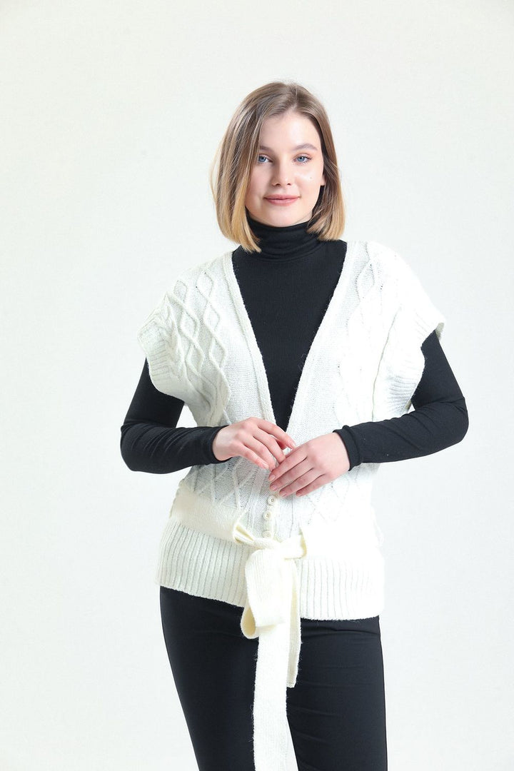 SNS Sense Ecru SENSE Knit Cardigan - Cihuatlán