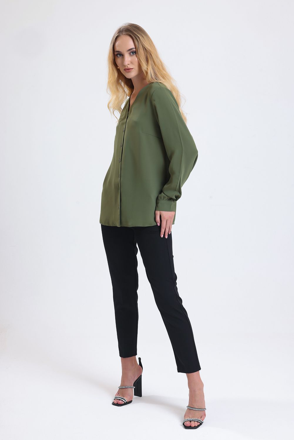 SNS Sense Hakı Long Sleeve Jesika Shirt - Huntington