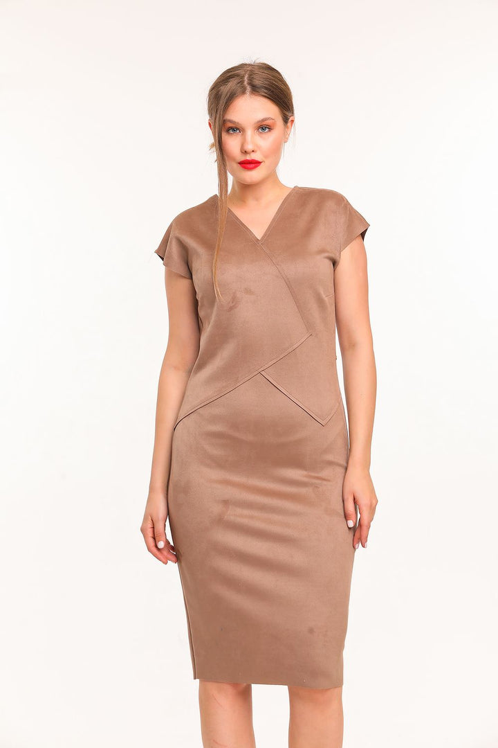 SNS Sense K. Vizon V Neck Suede Dress - Cape Girardeau
