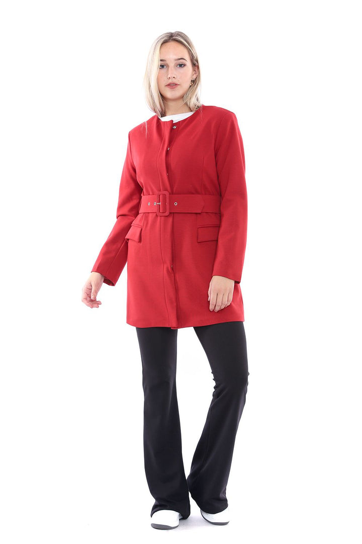 SNS Sense Red Steel Mesh Long Jacket - Slidell