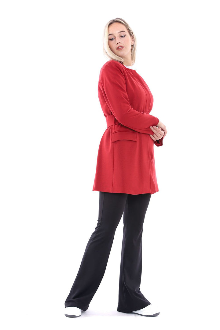 SNS Sense Red Steel Mesh Long Jacket - Slidell