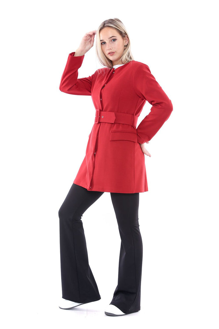 SNS Sense Red Steel Mesh Long Jacket - Slidell