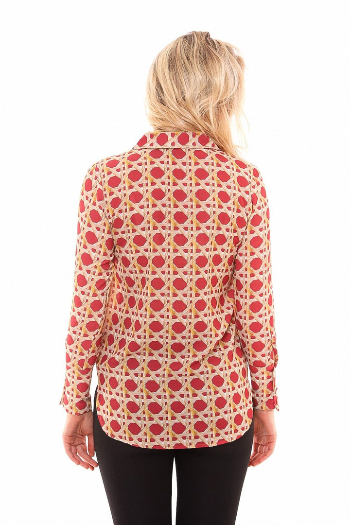 SNS Red Chain Printed Shirt - Cisterna di Latina