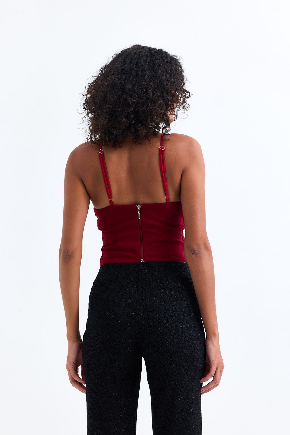 SNS Sense Dark Red Bustier with Gloplu Lining - Sale