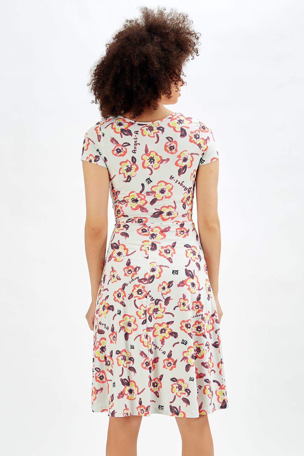 SNS Sense Coral Short Sleeve Long Dress - Hellendoorn