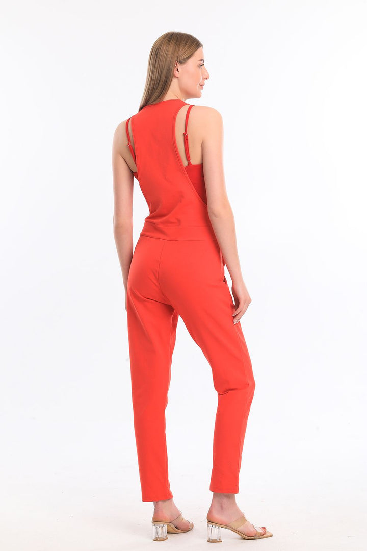 SNS Sense Coral Sequin Detailed Jumpsuit - Seraing
