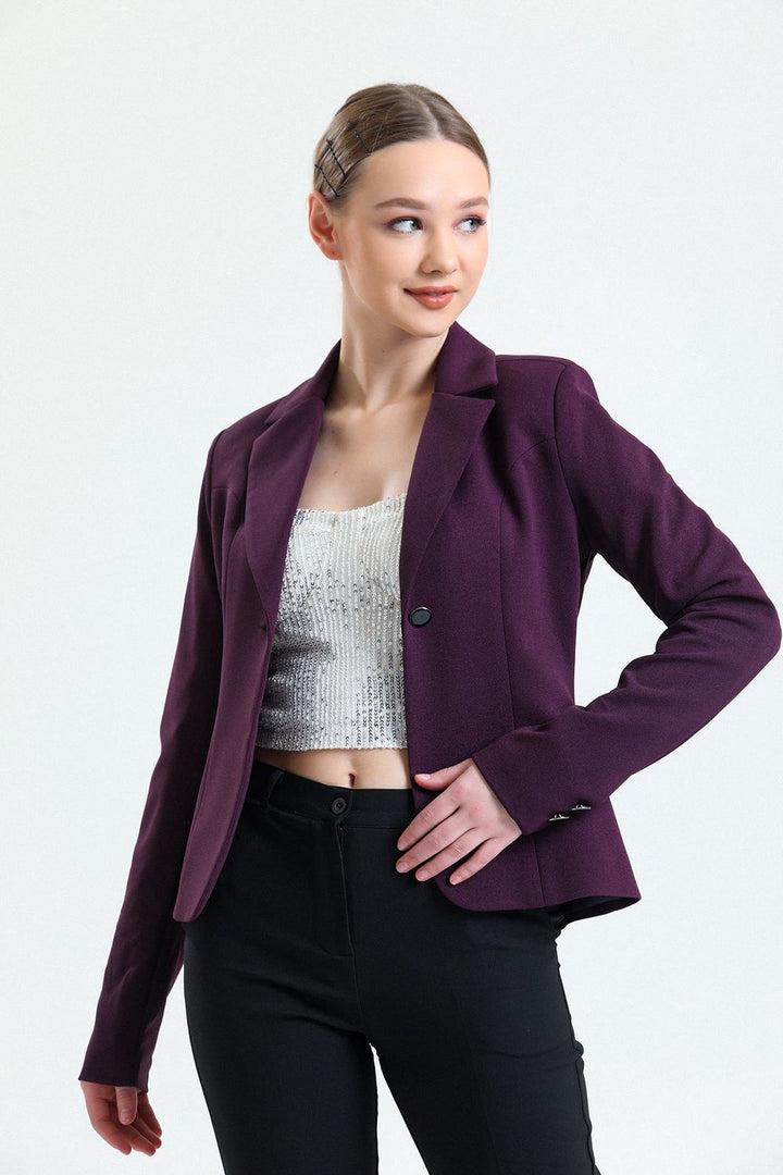 SNS Sense Navy Blue Scuba Starry Jacket - Kovel