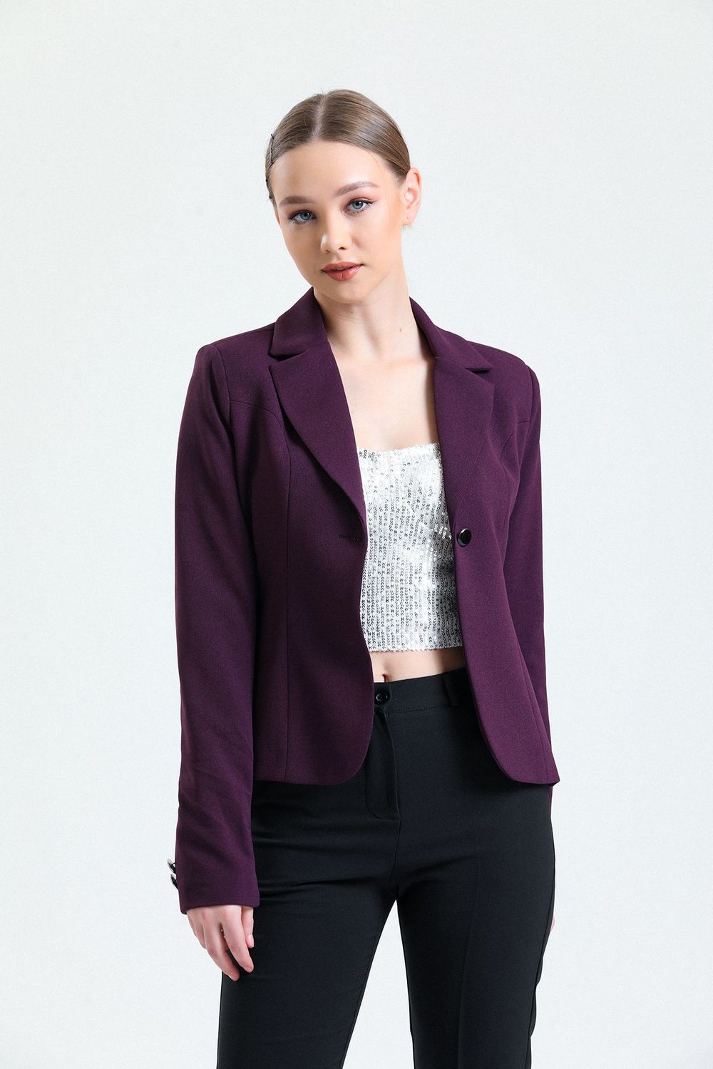 SNS Sense Navy Blue Scuba Starry Jacket - Kovel