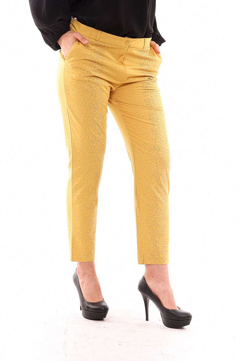 SNS Sense Saffron Stone Printed Fabric Pants - Springfield