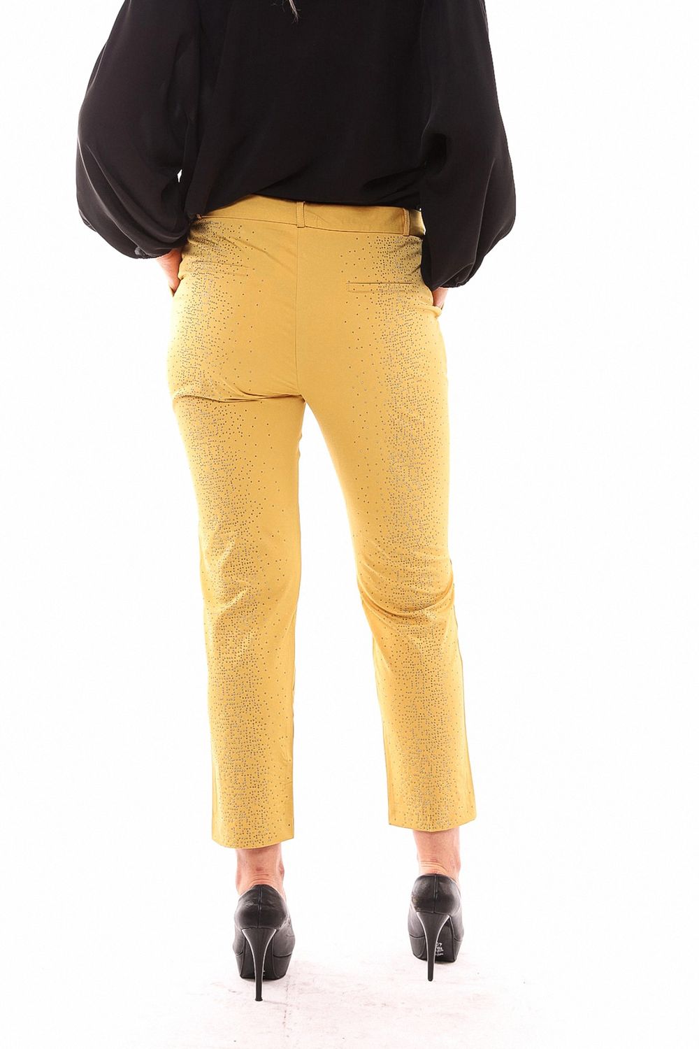 SNS Sense Saffron Stone Printed Fabric Pants - Springfield
