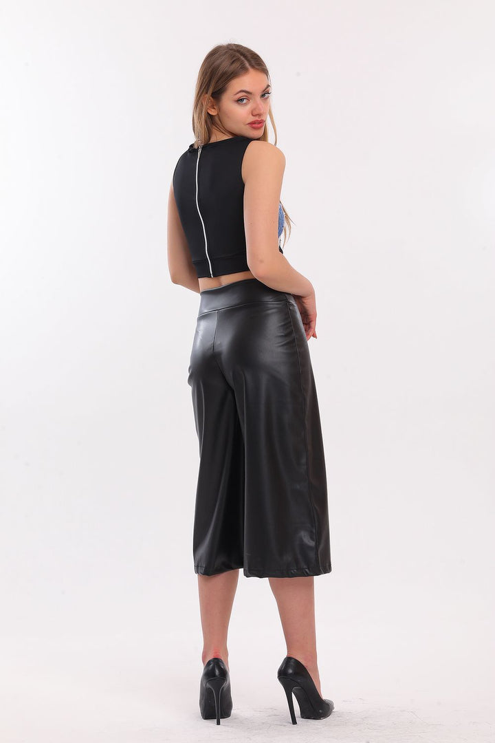 SNS Sense Black Infinity Leather Capri - Medicine Hat