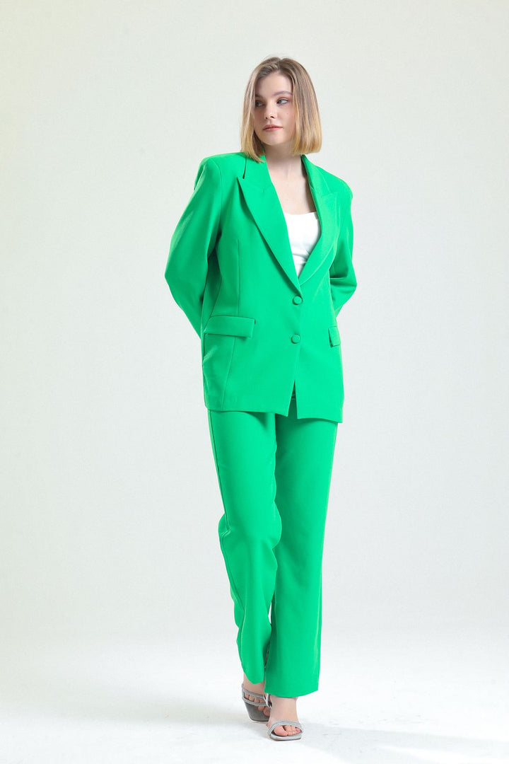 SNS Sense Green Lined Front Fabric Coated Hürrem Jacket - Sinsheim