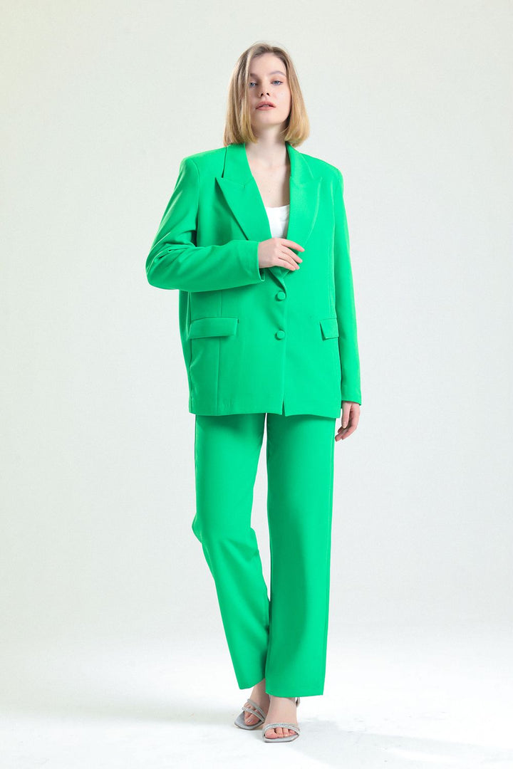 SNS Sense Green Lined Front Fabric Coated Hürrem Jacket - Sinsheim