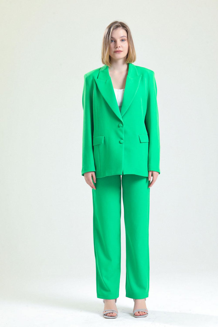 SNS Sense Green Lined Front Fabric Coated Hürrem Jacket - Sinsheim