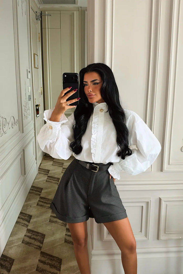 EYY Women Short Skirt with Black Belt Detail - Jacksonville