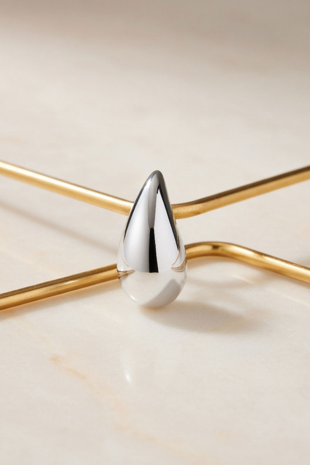 Silver Damla Model Küpe - Campi Bisenzio