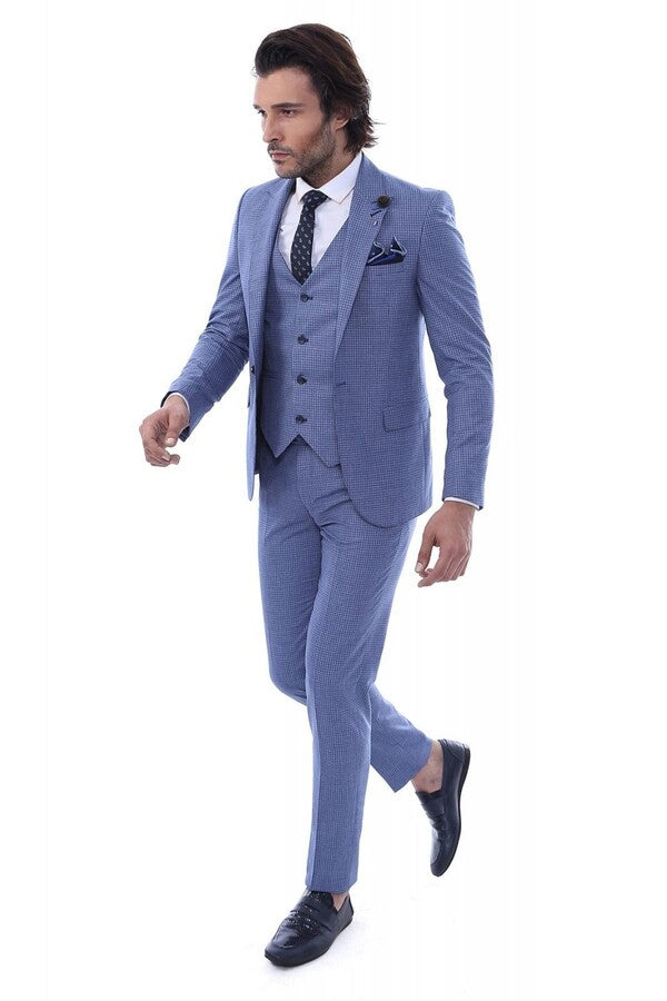 WSS Single Button Pointed Collar Blazer Three Pieces Of Suit  - Grand Forks