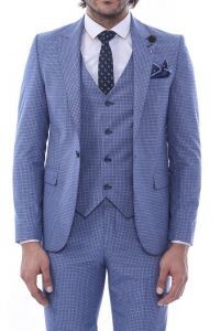 WSS Single Button Pointed Collar Blazer Three Pieces Of Suit  - Grand Forks
