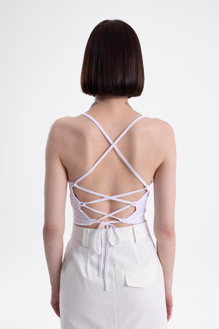 BSL Women Neck tie strapped top - Erith