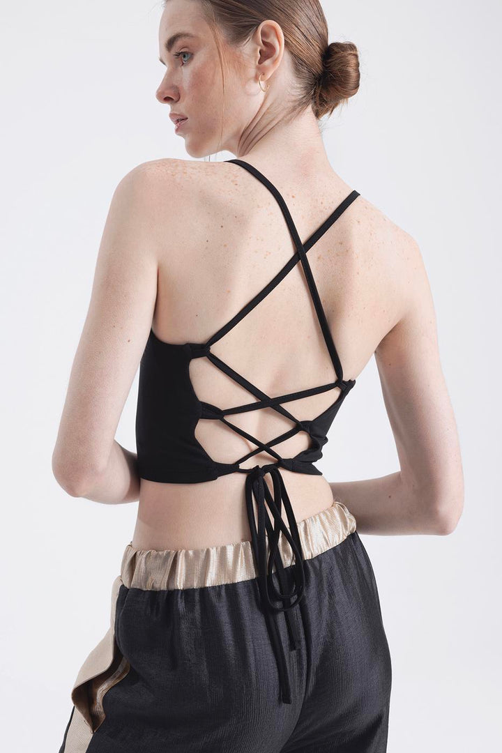 BSL Women Neck tie strapped top - Centreville
