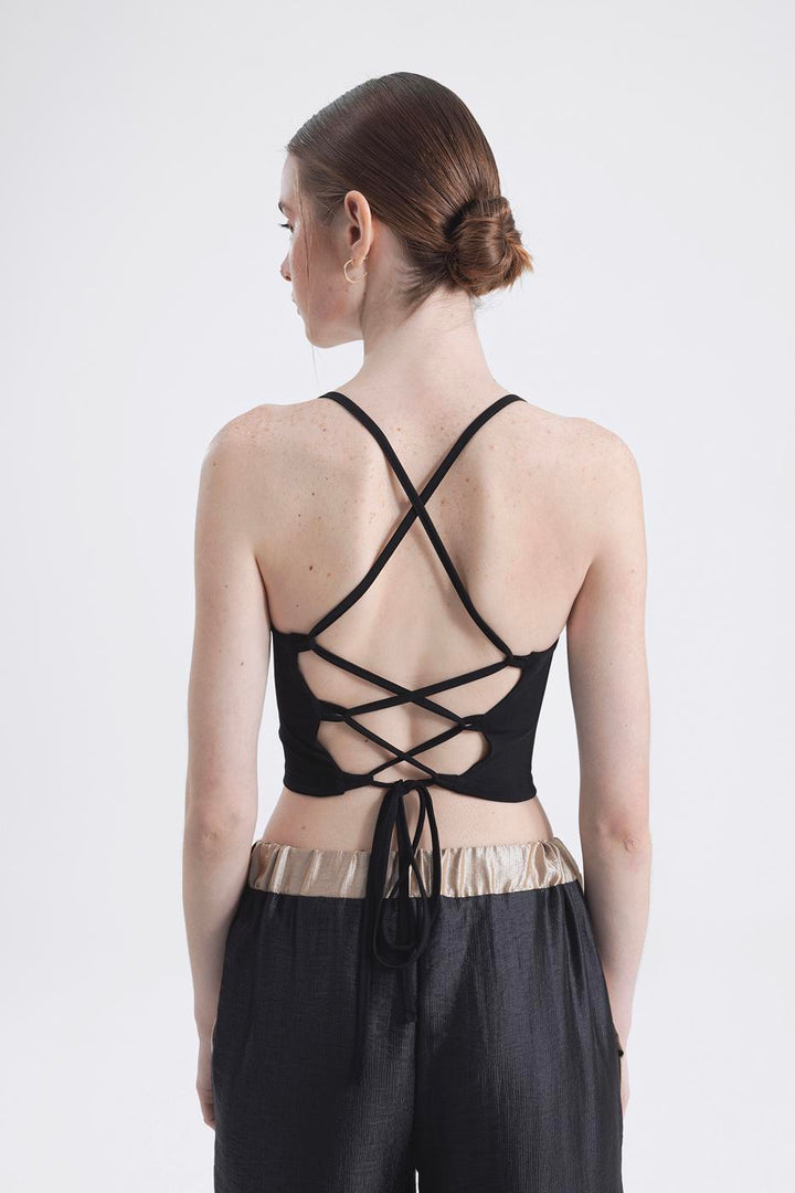 BSL Women Neck tie strapped top - Centreville