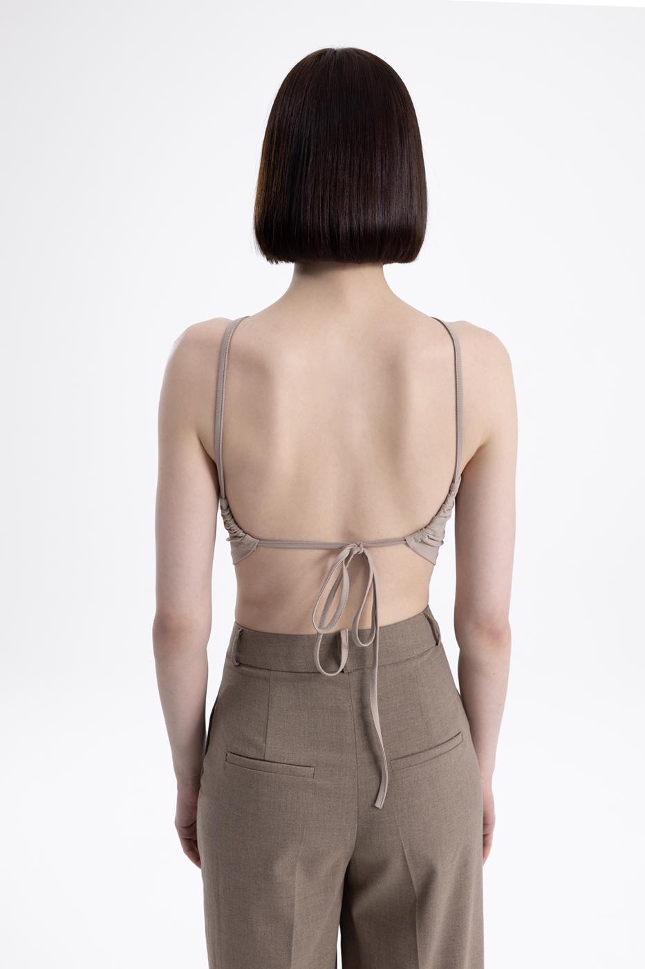 BSL Women Neck tie top - Campbell